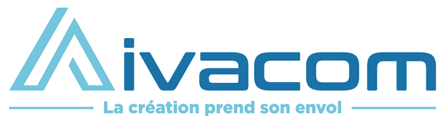 logo aivacom, la creation prend son envol